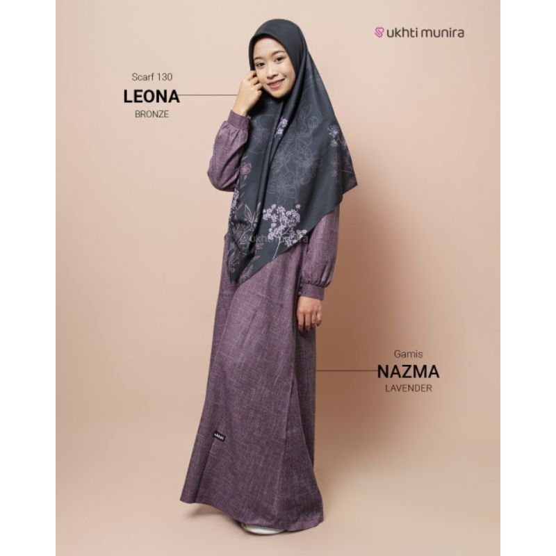 NAZMA GAMIS POLOS KATUN LINEN LUXURY PREMIUM GAMIS TERBARU UKHTI MUNIRA