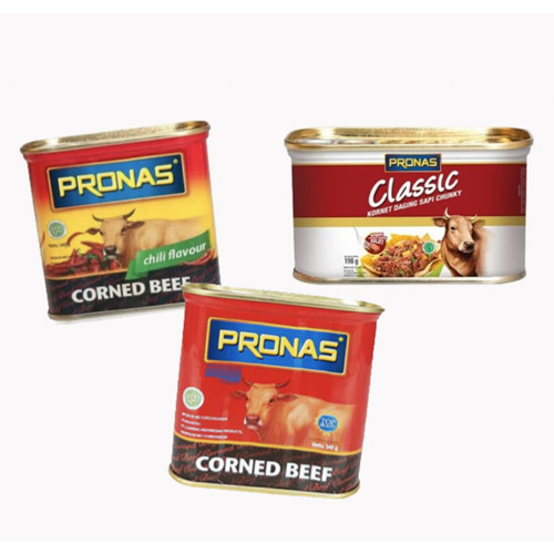 

Pronas kornet sapi original / pedas / chunky classic / kornet dengan jamur 340 gram