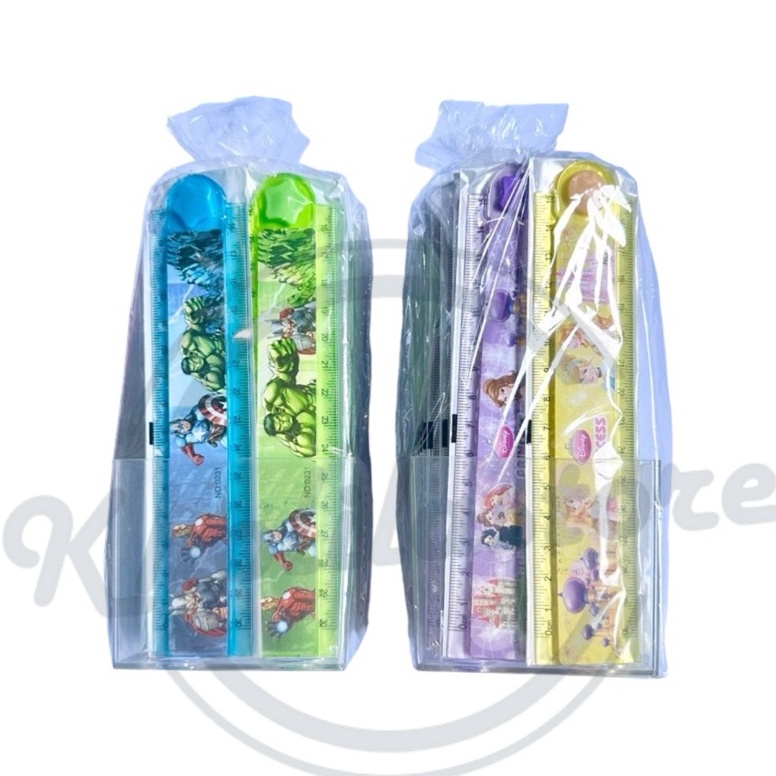 

KODE U55P 4 pcs Penggaris Plastik Lipat 3cm Karakter Fancy