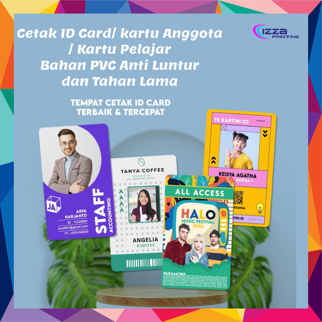 

Cetak ID Card /Kartu Member/Kartu Pelajar dll (Free Desain minimal Order 3 pcs)