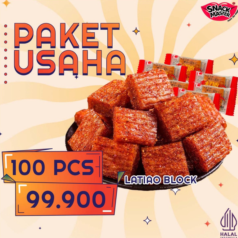 

HALAL SNACK PREMIUM LATIAO BLOCK DAN KISS CHIP CEMILAN PEDAS SNACK VEGETARIAN GLUTEN SPICY MAKANAN RINGAN BALADO Berkualitas