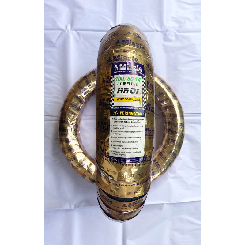 Ban Mizzle MR01 100/80 Ring 14 Tubeless