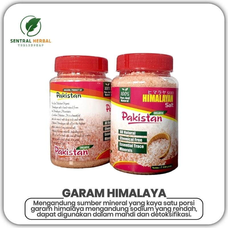 

Garam Himalayan Shio Salt Organik Pakistan 350 Gram