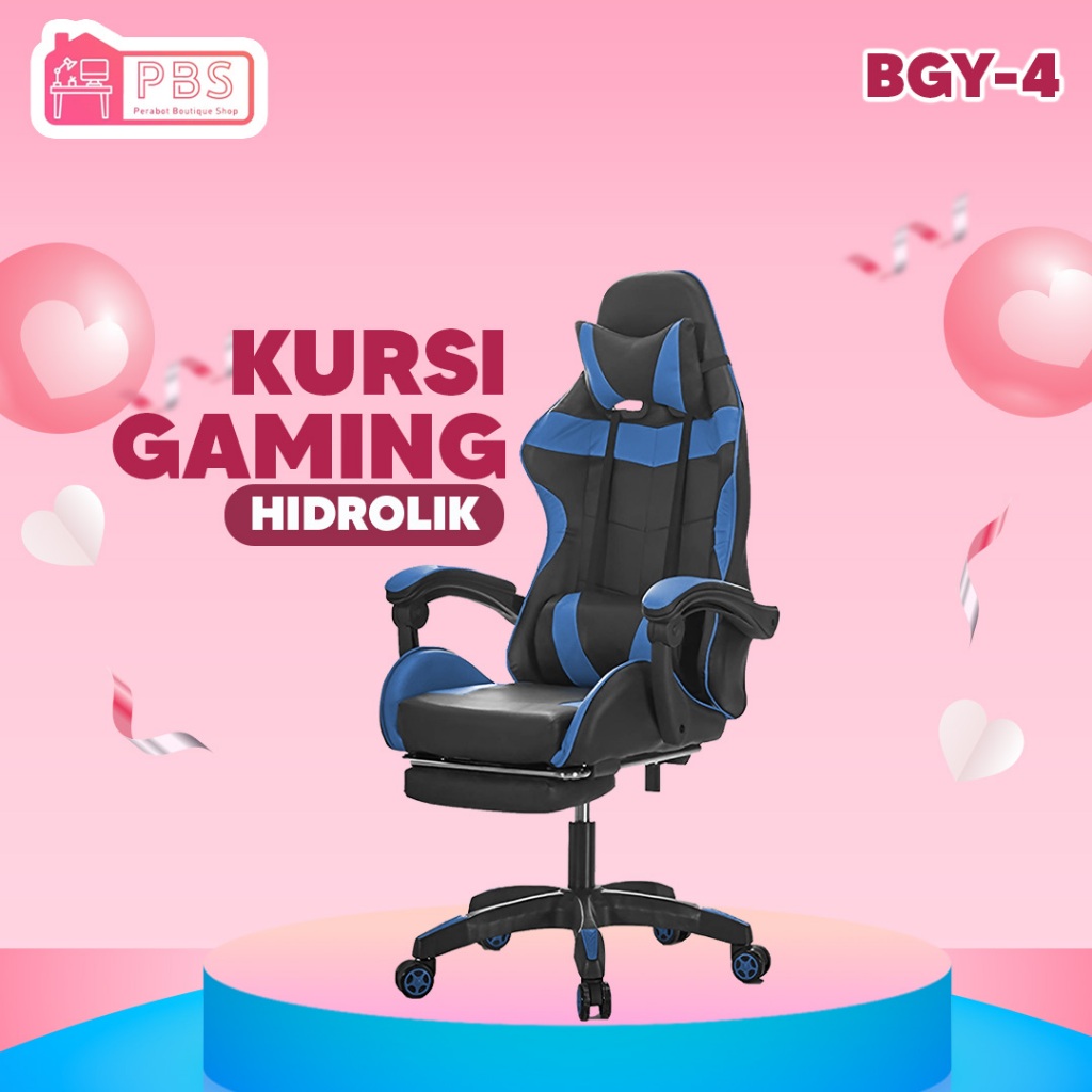 PERABOT Kursi Gaming Chair Kursi Santai Kursi Gamers Kursui Putar Kursi Gaming Hidrolik Gamers