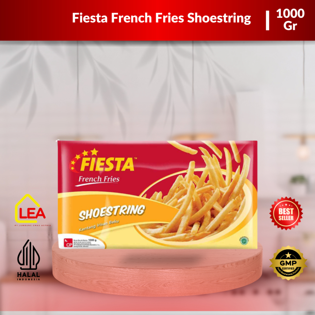 

Fiesta French Fries Shoestring 1kg / Kentang Goreng Beku