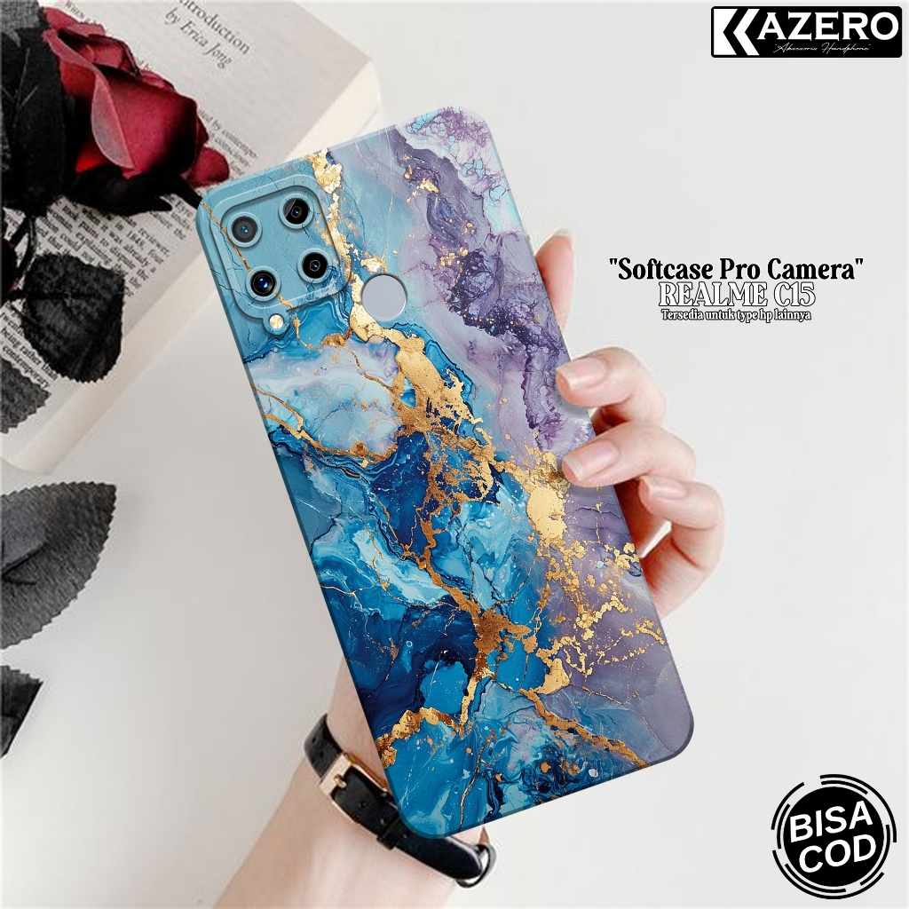 Softcase REALME C15 Terbaru Fashion Case Abstrak Case Hp REALME C15 Silikon Pro Camera Kesing REALME