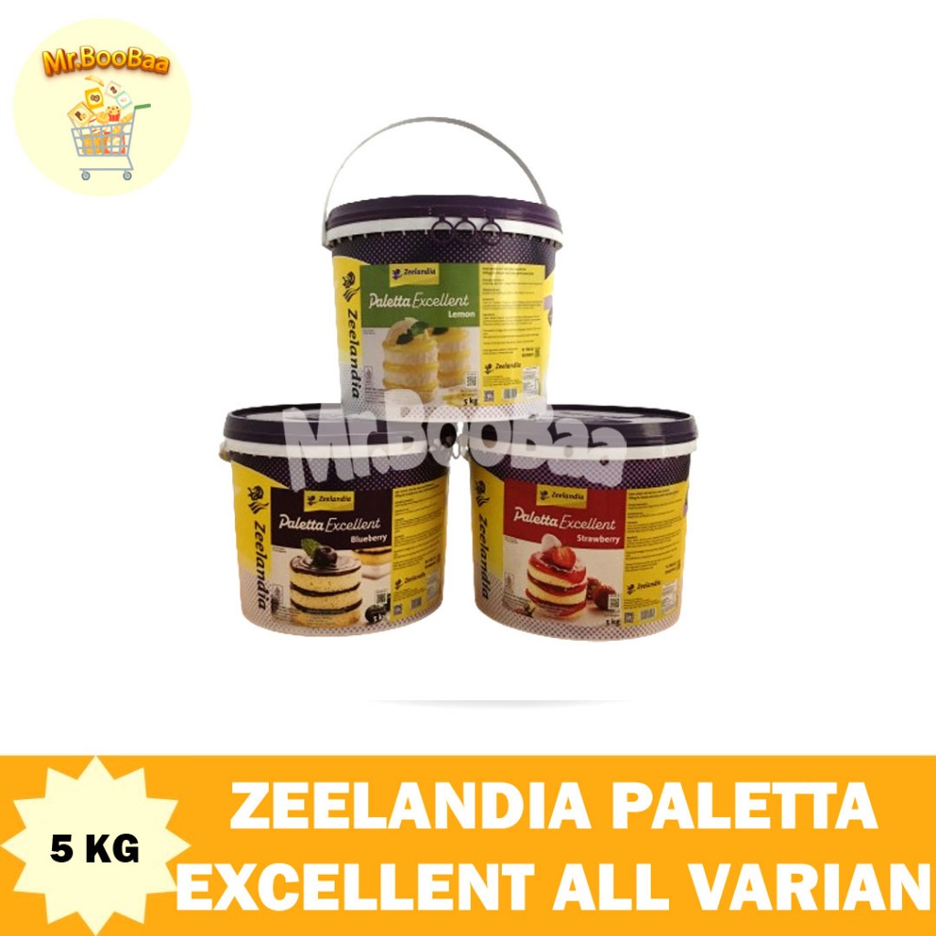 

ZEELANDIA Paletta Excellent Blueberry Lemon Strawberry 5 Kg / Selai Blueberry 5 Kg / Filling Strawberry 5 Kg / Selai Strawberry 5 KG