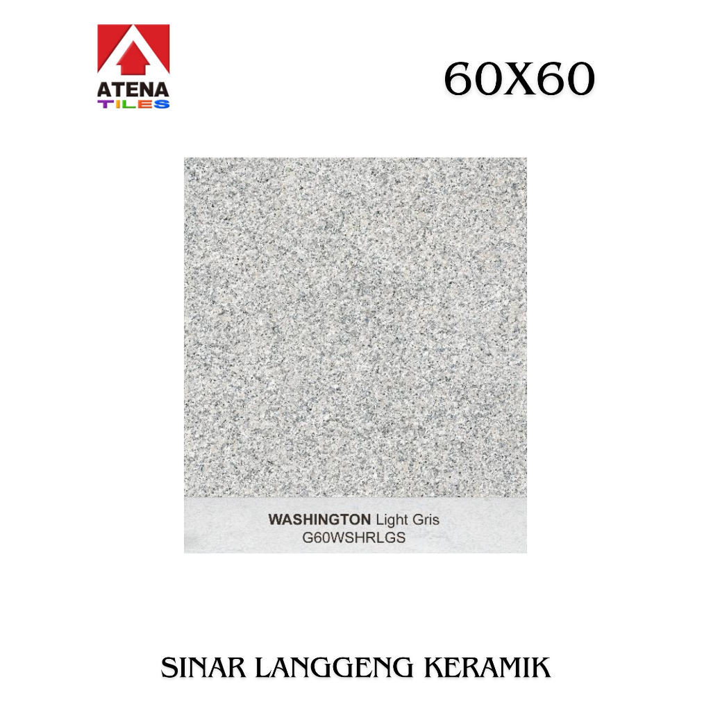 GRANIT ATENA/WASHINGTON LIGHT GRIS G60WSHRLGS/60x60/LANTAI