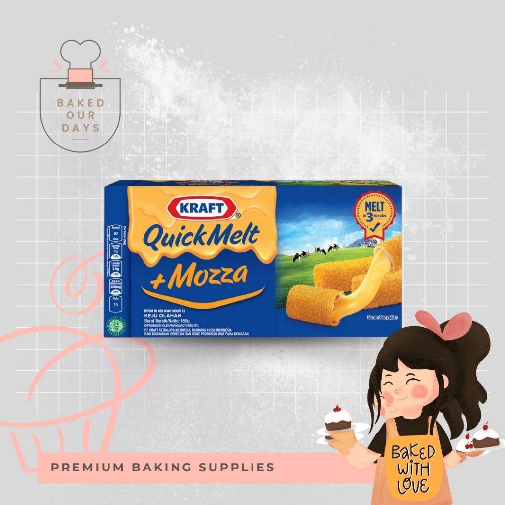 

Kraft - Keju Quick Melt Mozza Box 150 Gram