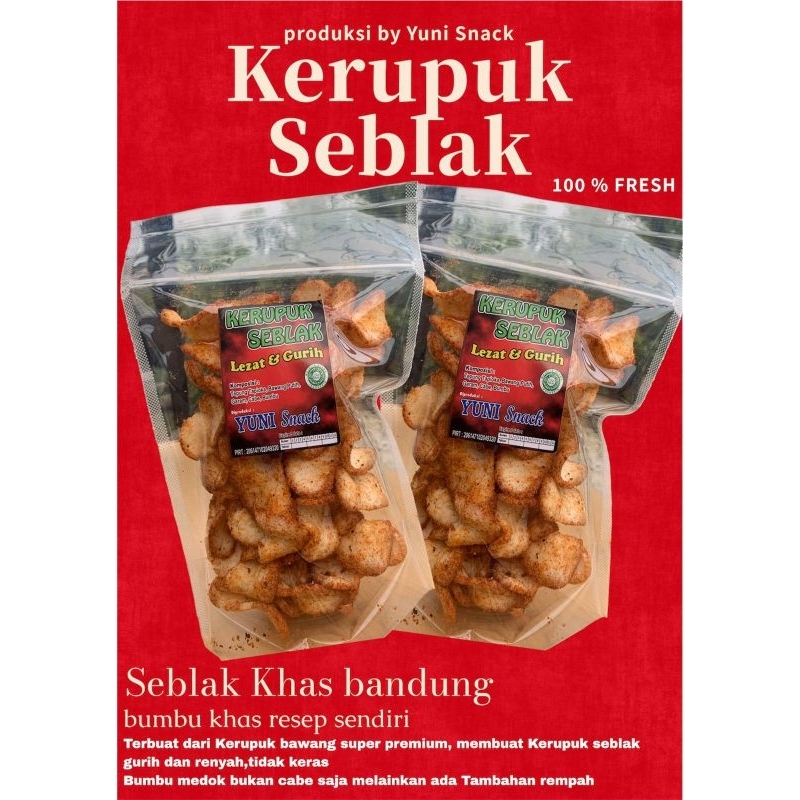 

KERUPUK SEBLAK KERING - HOMEMADE BY YUNI SNACK DIJAMIN ENAK GURIH DAN PEDASNYA BERASA