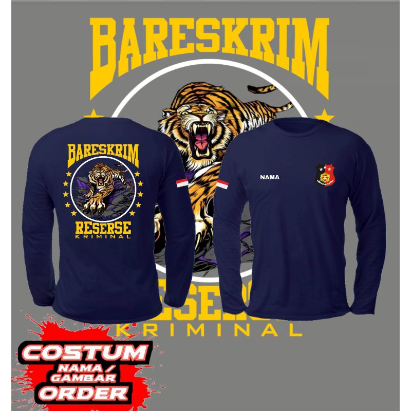kaos bareskrim lengan panjang/reskrim