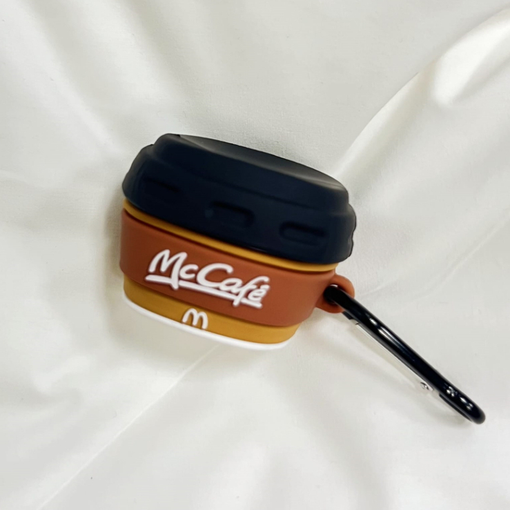 Case WM02 Baseus Encok Earphone Silikon Karakter Kartun WM02 Kode 22 - Cafe