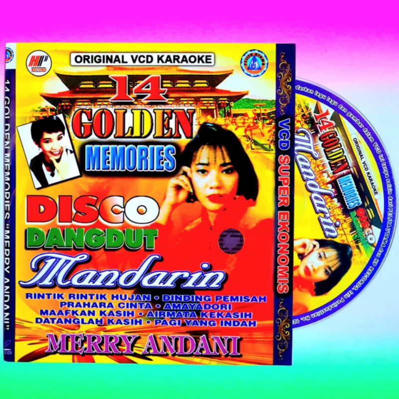 Kaset Original VCD Karaoke 14 Golden Memories Disco Dangdut Mandarin