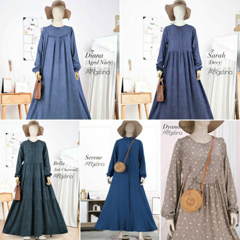 HOMEDRESS ATELIER ANGELINA SARAH DRESS DIANA DRESS BELLA DRESS CELINE DRESS SERENE DRESS DYANDRA DRE