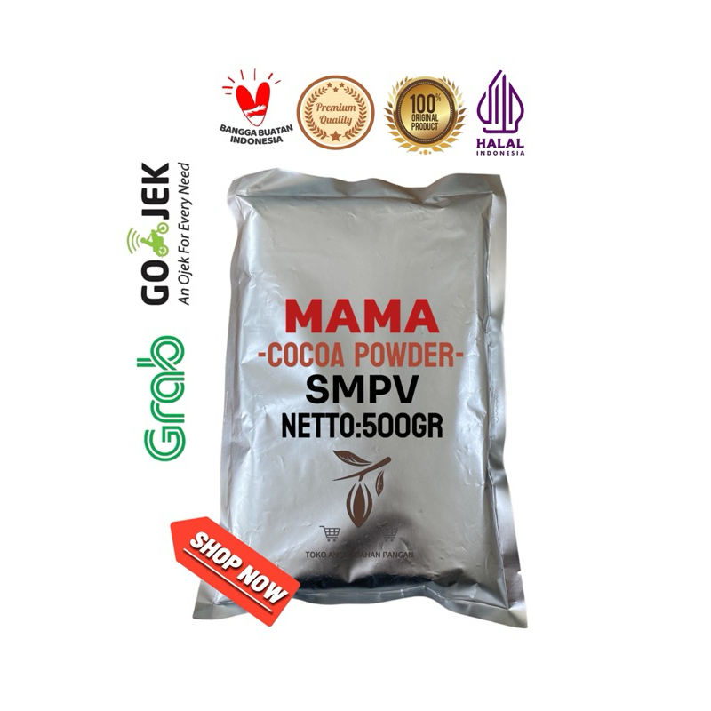 

Cokelat Bubuk MAMA Type SMPV 500 gr Kemasan Alu Pure 100% Tanpa Campuran (untuk brownies)