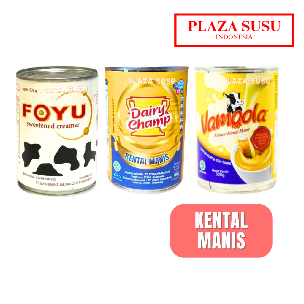 

SUSU KENTAL MANIS VAMOOLA KRIMER DAIRY CHAMP SWEETENED CREAMER FOYU