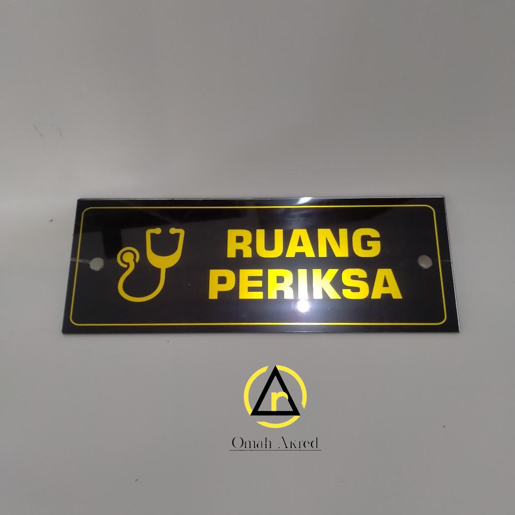 

Akrilik Ruang Periksa - Akrilik Peniklan Nama Ruang
