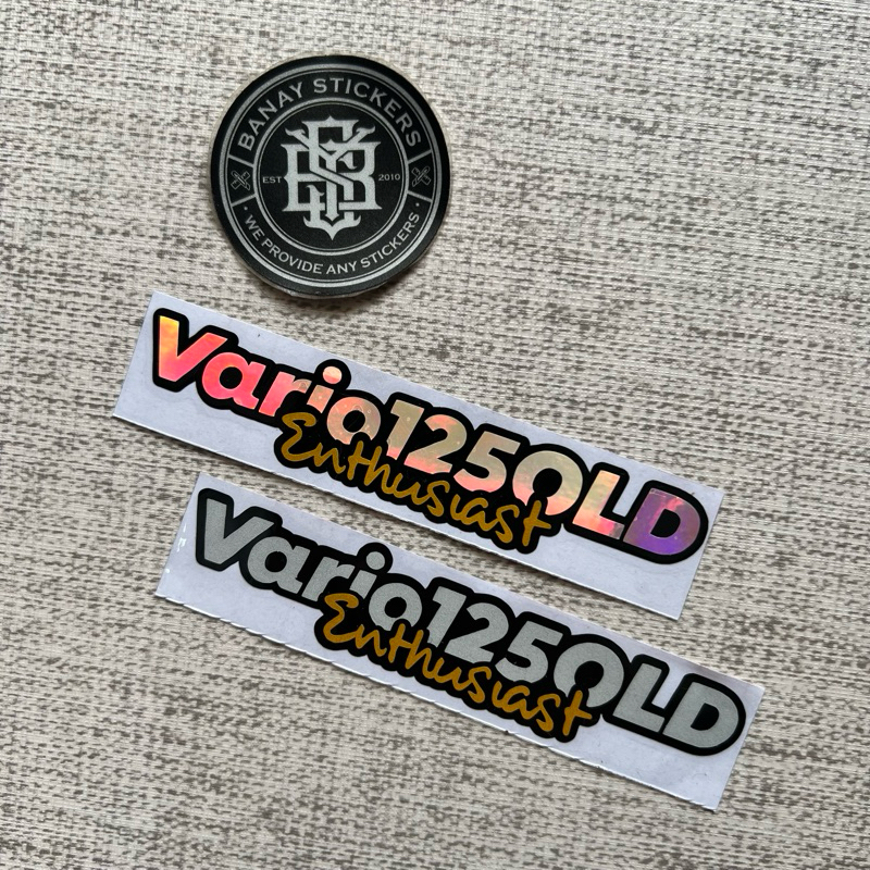 Sticker Stiker Vario 125 Old Enthusiast Cutting