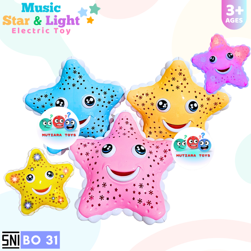 MM Mainan Bintang Star Berjalan Musik & Lampu