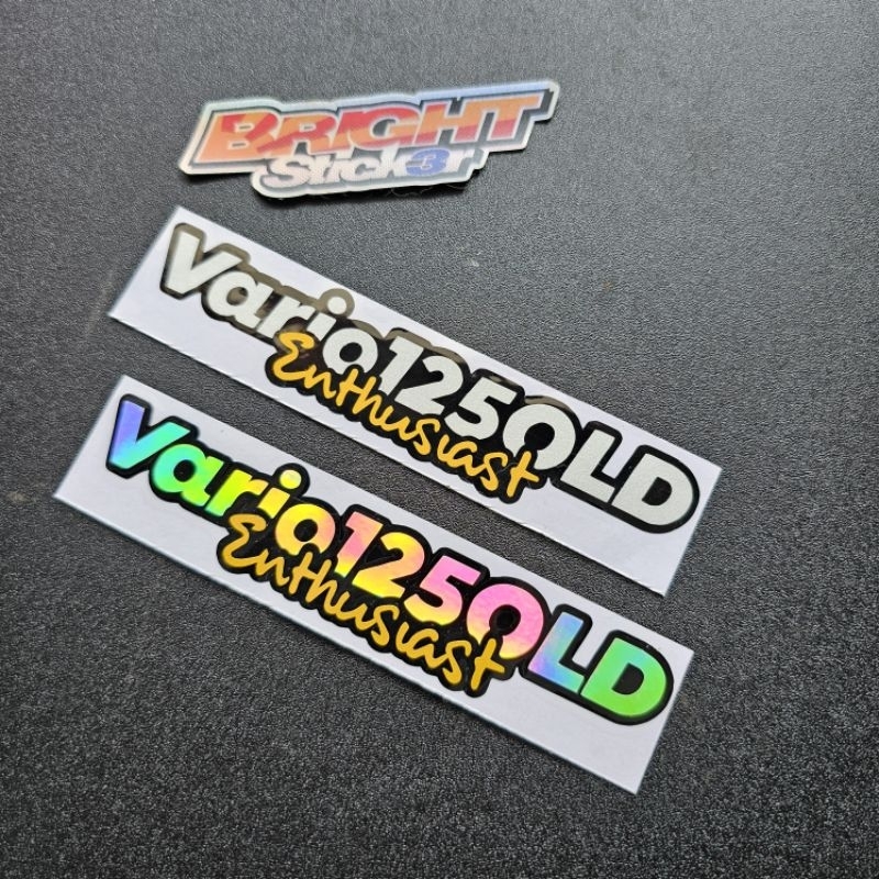 Stiker Sticker Vario 125 Old Enthusiast Cutting