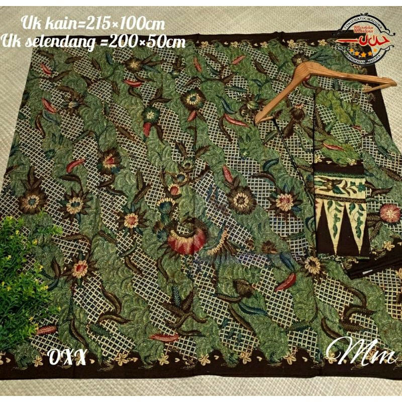 KAIN BATIK TULIS MADURA HOME MADE SARIMBIT free selendang