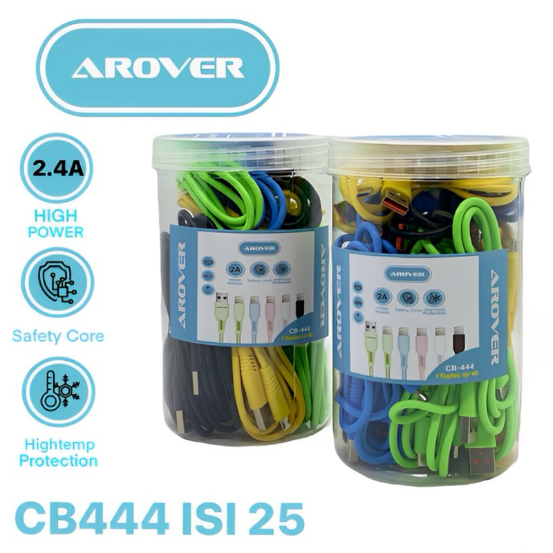 kabel toples AROVER macaron isi 25pcs originall TYPE C / MICRO USB
