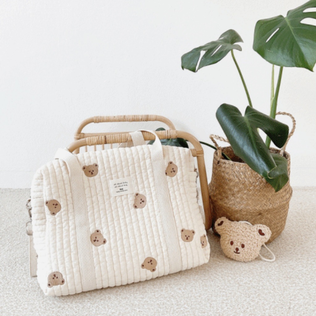 BESTPROMO DIAPER BAG KOREA STYLE TAS IBU MODERN, TAS MULTIFUNGSI UNTUK PERLENGKAPAN BAYI & HANDBAG