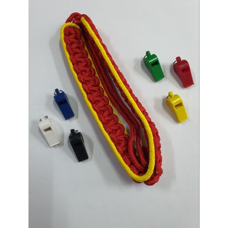 Tali kur Besar Merah List Kuning Dan Pluit | Tali kur security | Tali kur satpam
