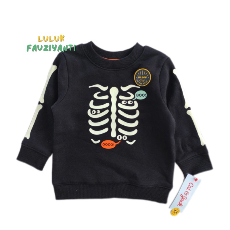 Sweatshirt Cat&Jack Glow In The Dark Size 4y 5y (NEW)