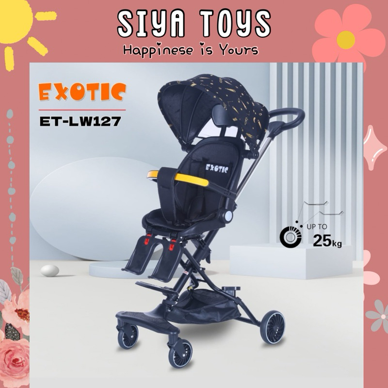 TERLARIS SIYA FREE BUBBLEWRAP STROLLER BABY DORONGAN ANAK MIKROTRIKE EXOTIC PACIFIC LW 121 120 126