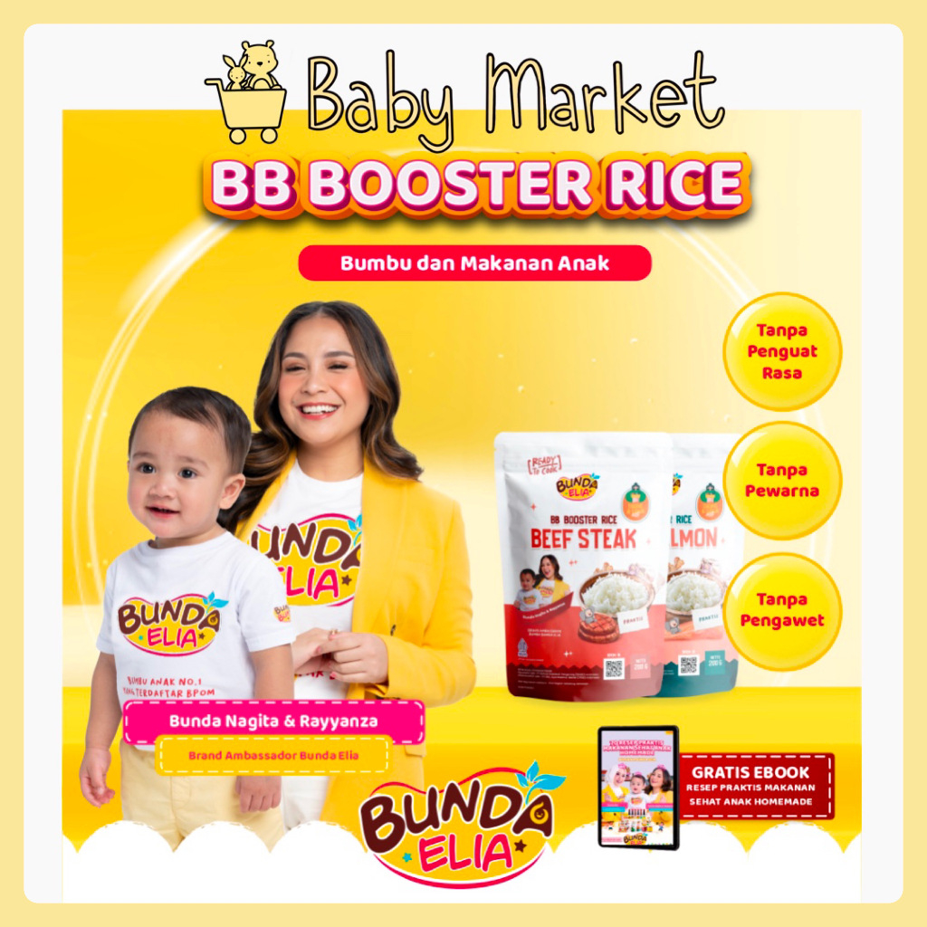 

Bumbu Bunda Elia BB Booster Rice Beras BB Booster Nasi Instan (BB Booster) BB Rice 200 gram