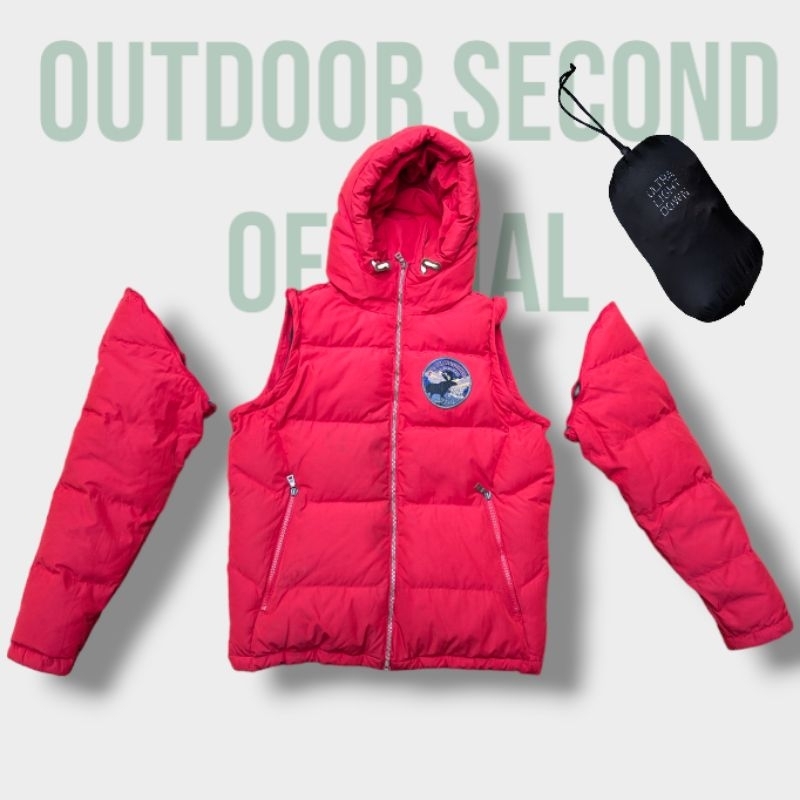 Jaket Bulu Angsa Jeep  Sleeve Detachable Sporty Fit goose down jacket bulu angsa bulang gorpcore out