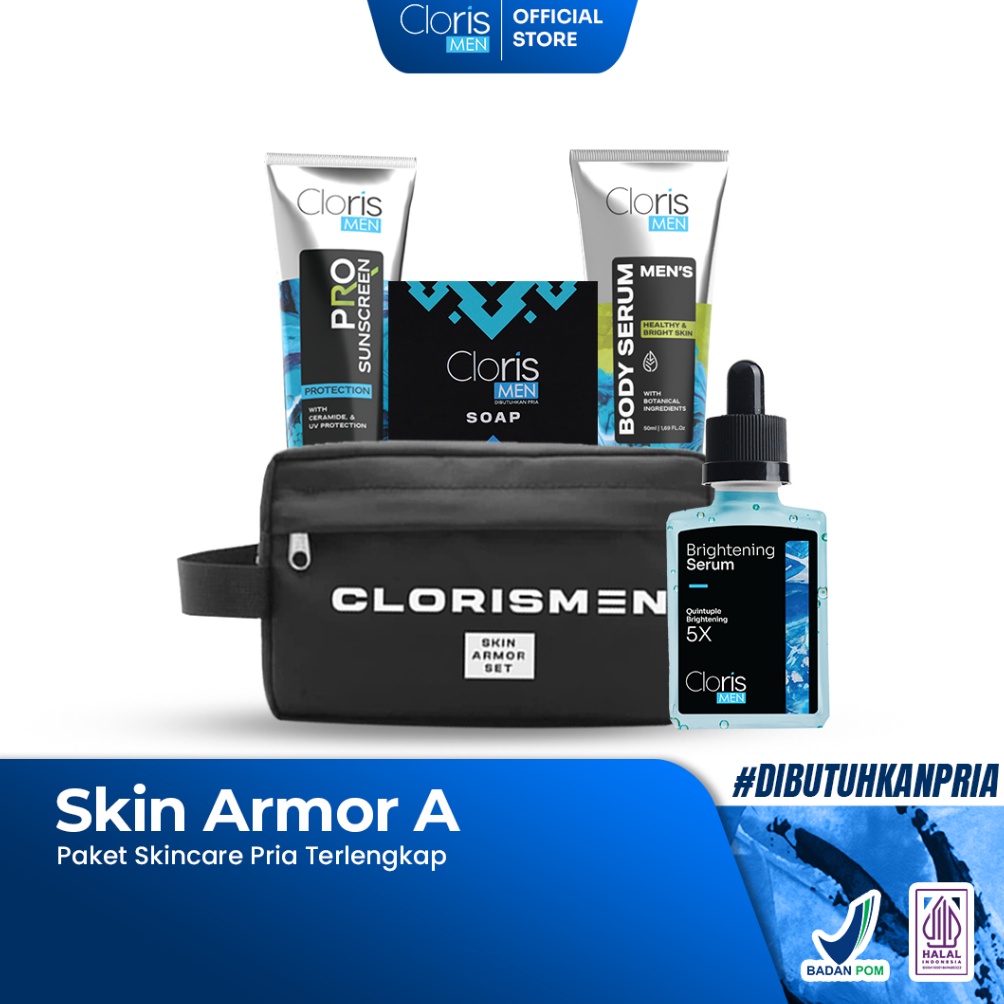Clorismen Skin Armor A  Paket Clorismen Skincare Pria Terlengkap v P2R9