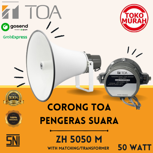 Pengeras Suara/TOA Horn Speaker ZH-5050 M Corong Speaker 50 Watt Mecing/Matcing/Trafo INSTANT