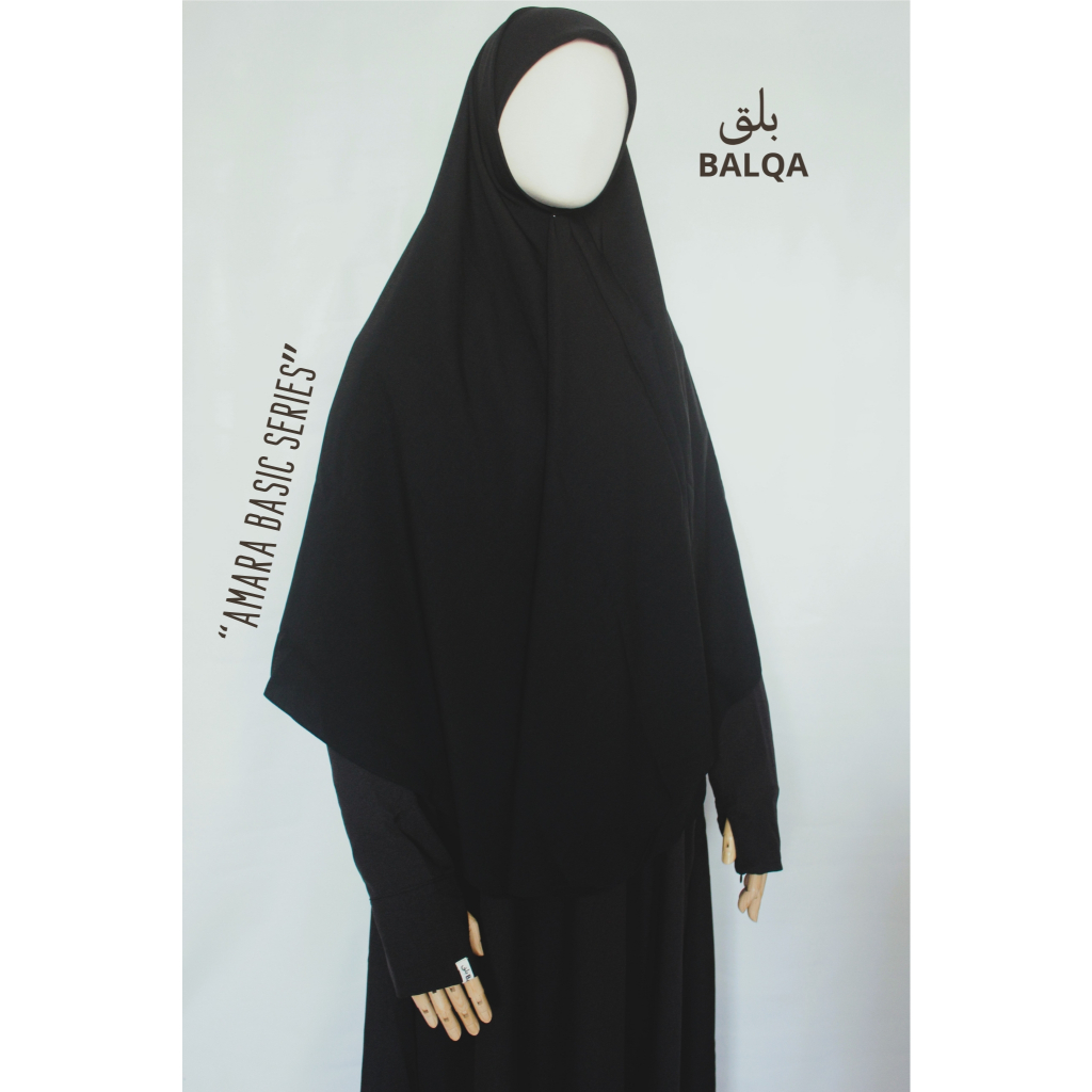 Amara Khimar Square Jilbab Segi4 Jumbo Ukuran 130 & 150 (FREE Scrunchie selama persediaan masih ada)