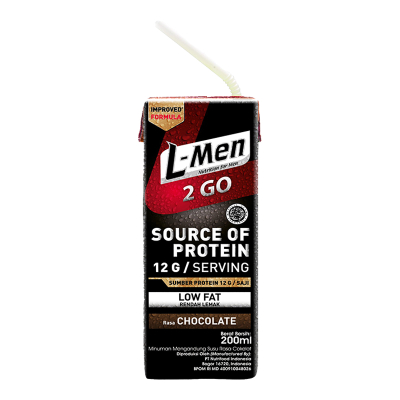 

L-Men Protein 2Go Minuman Kedelai Rasa Ogura Kotak 200 ml