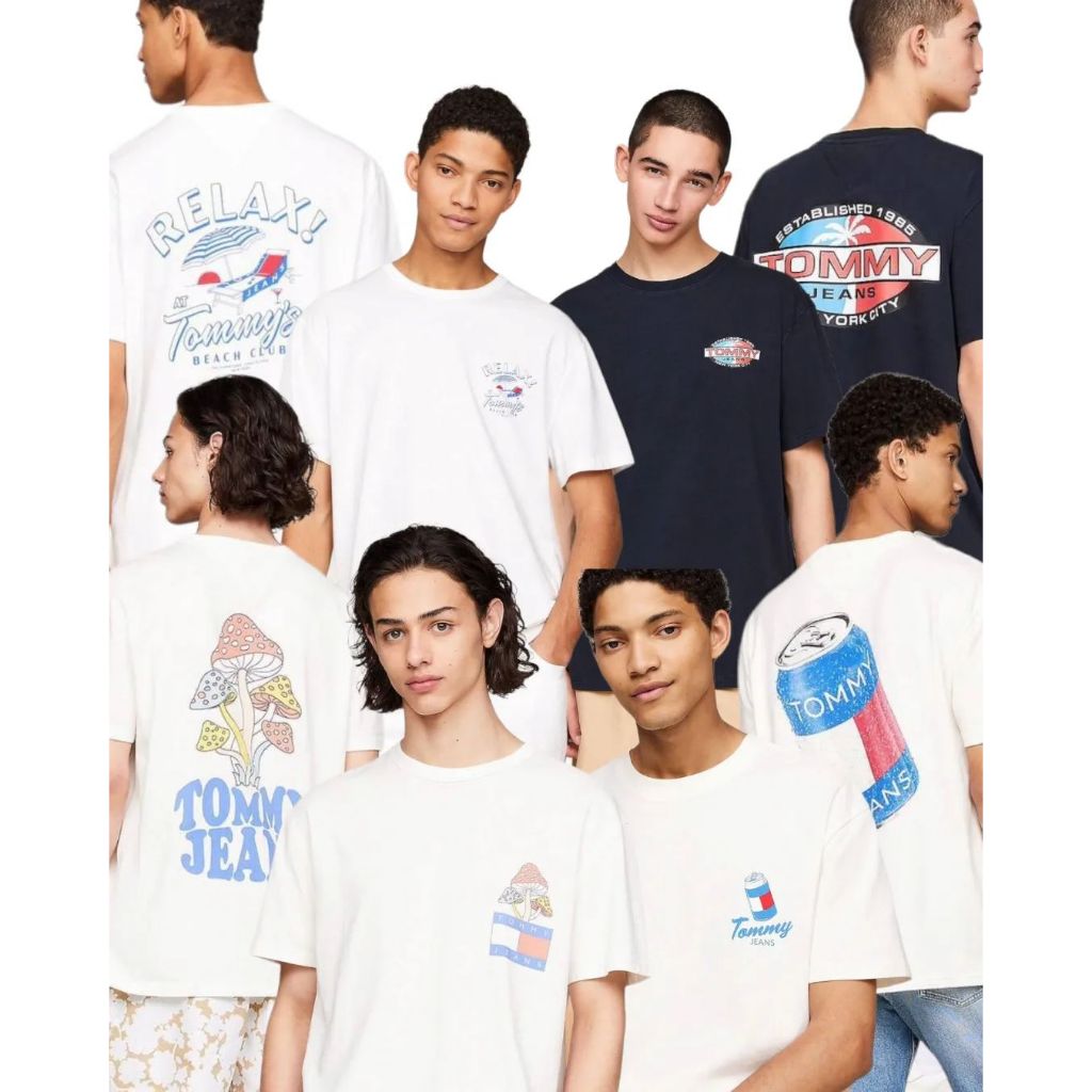 Kaos Branded TommyJeans Signature Logo T-Shirt