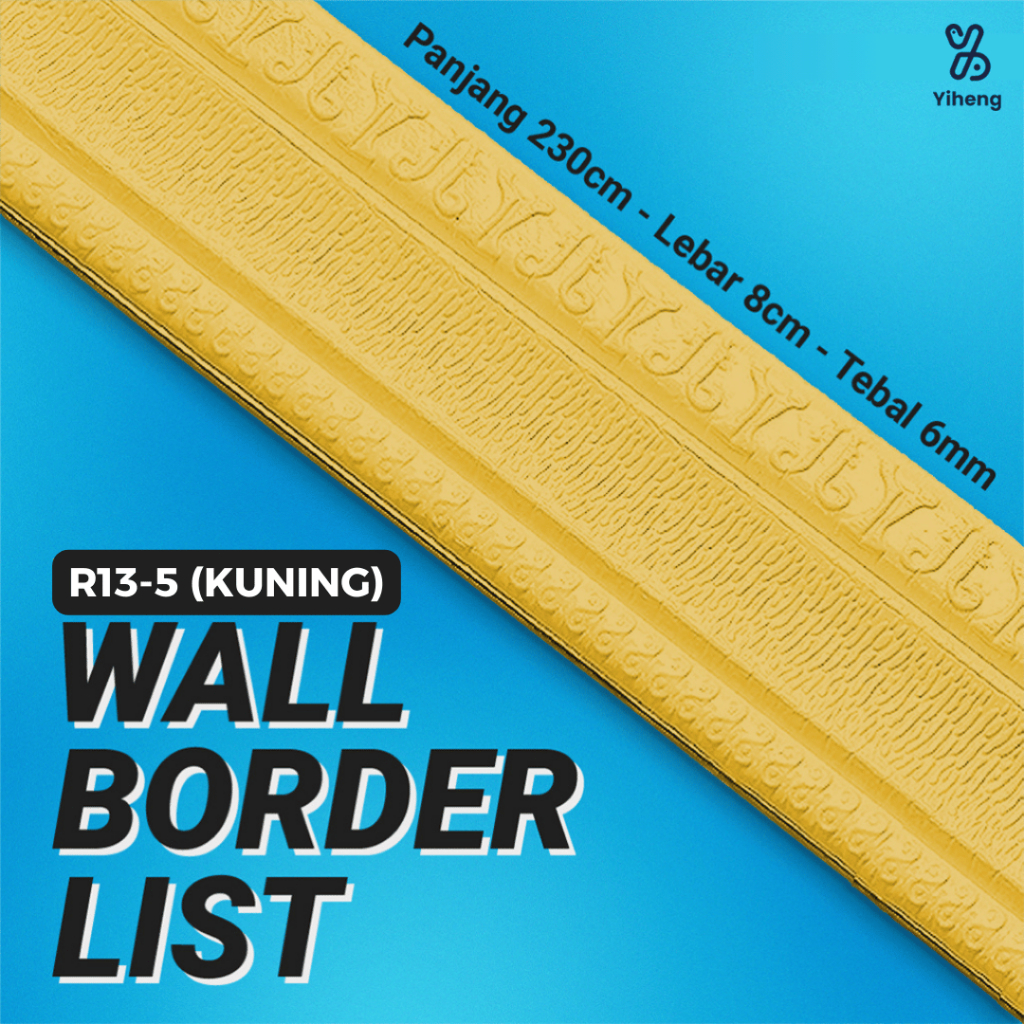 R13-5- Wall Border List Border Foam Border List Wallpaper Plafon Stiker Wallpaper Dinding Tebal Deko