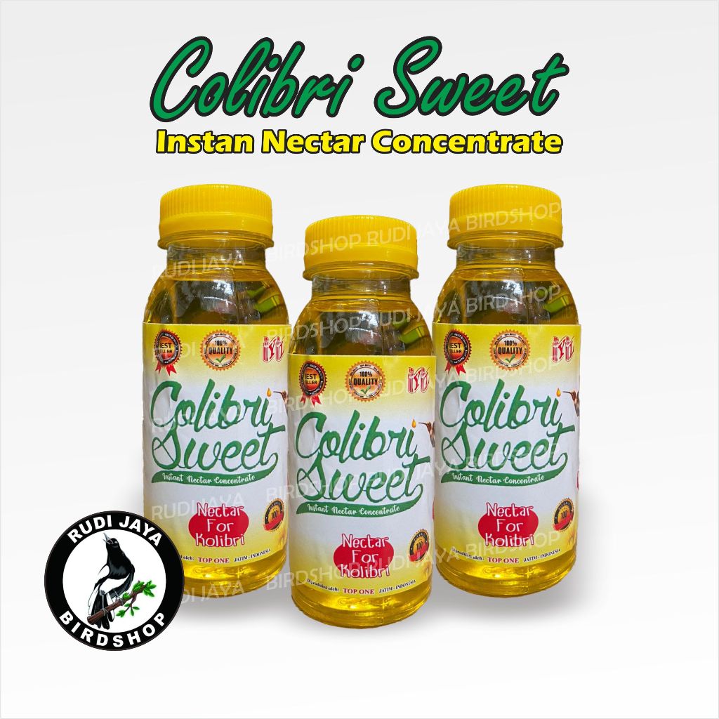 COLIBRI SWEET 1 BOTOL BUKAN COLIBRI SWEAT NECTAR NEKTAR PAKAN MAKANAN BURUNG KOLIBRI SOGON KONIN