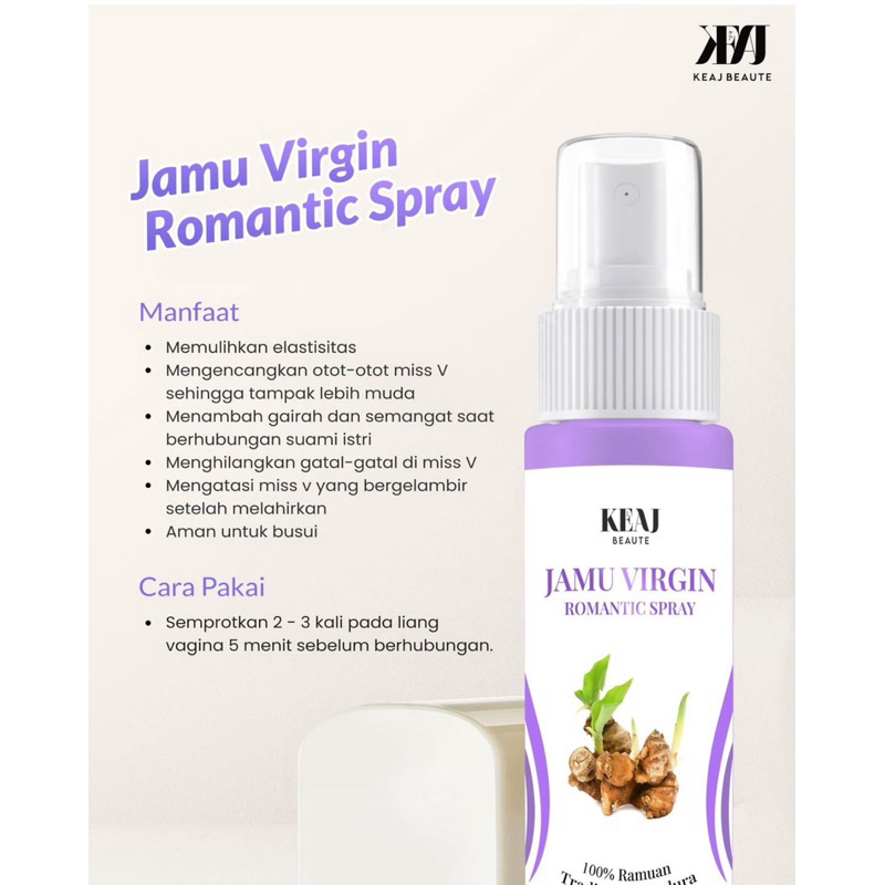 

KEAJ JAMU VIRGIN ROMANTIC SPRAY