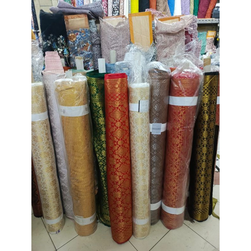 Gratis Ongkir Cod/ Songket Semi Palembang/ Bahan Songket/ Songket Tenun Semi Palembang/ Songket