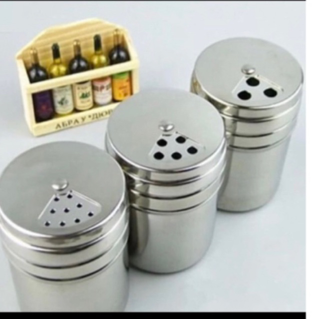 Botol merica / Tempat bubuk merica kecil besar stainless