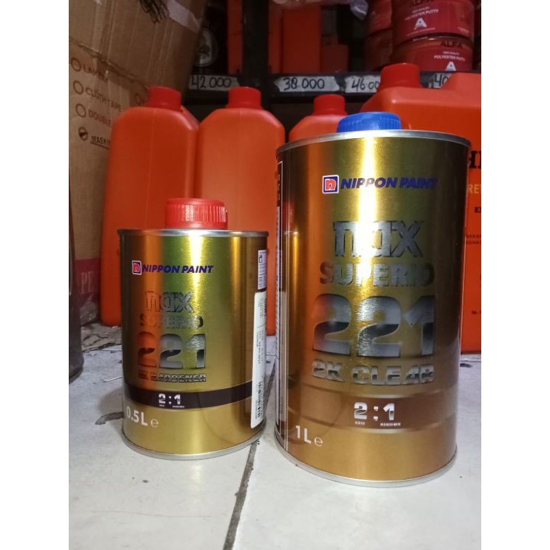 CLEAR COAT NIPPON NAX 221 POLYURETHANE (PU) 1 LITER + HARDENER