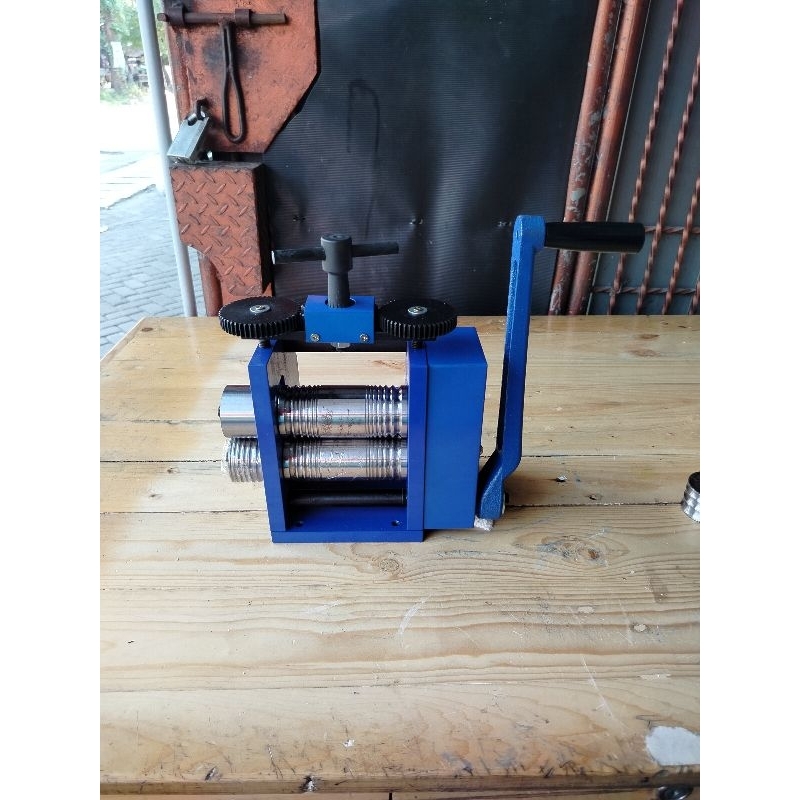 Alat Mesin Pres Rol Kawat Emas,Tembaga,Perak putar manual tangan