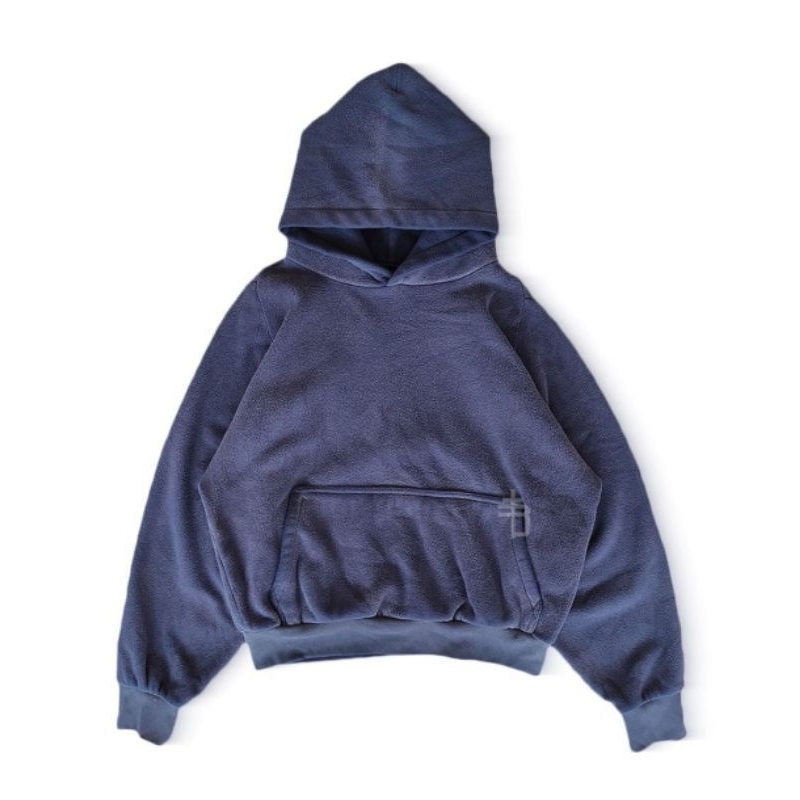 YZY GAP Balenciaga Fleece Hoodie Navy Unreleased Sample Kanye West