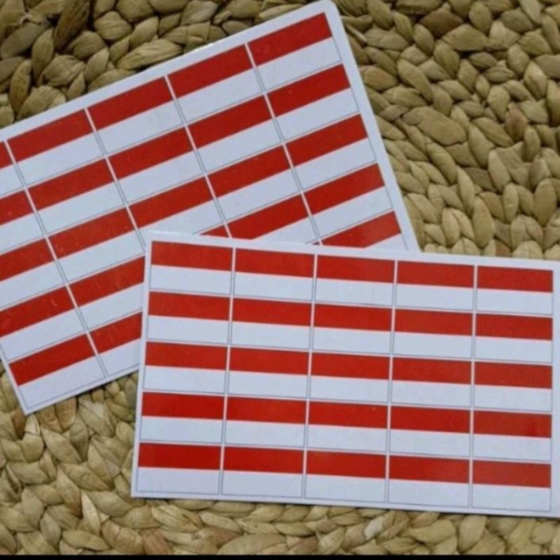 

1 Lembar Stiker merah putih untuk pipi
