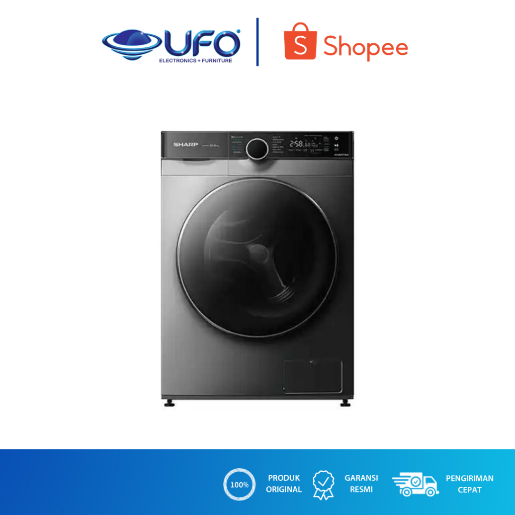 SHARP MESIN CUCI FRONT LOADING INVERTER 10 KG ESFL1410MSX