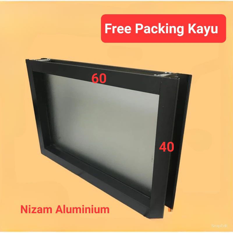 Jendela Boven Aluminium Kaca Mati 40x60