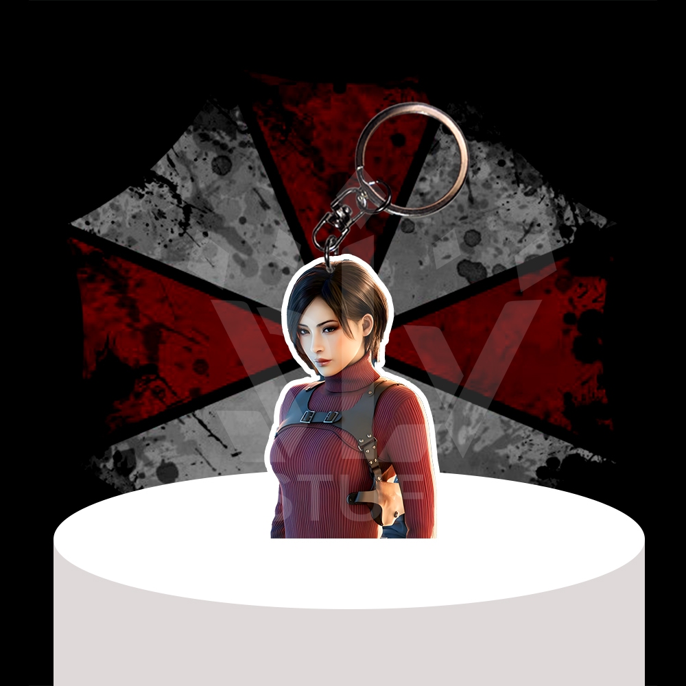 Gantungan Kunci / Gantungan HP Resident Evil - Ada Wong - Ganci Akrilik - Keychain