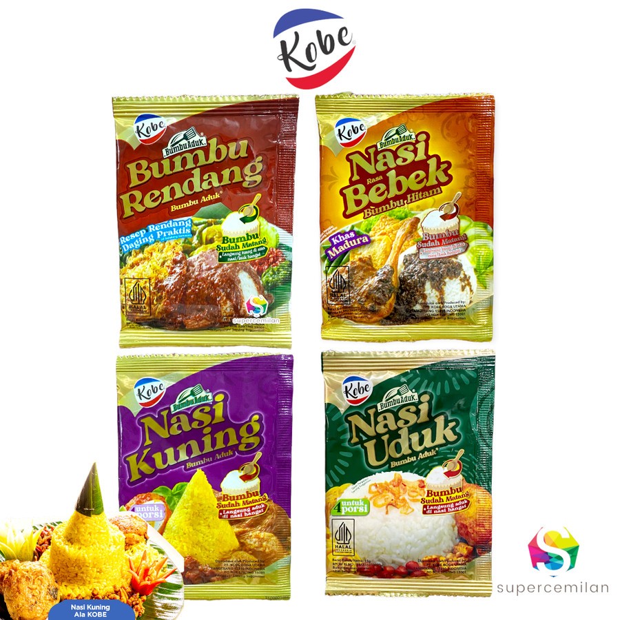 

Kobe Bumbu Nasi Uduk, Bumbu Nasi Bebek, Bumbu Rendang